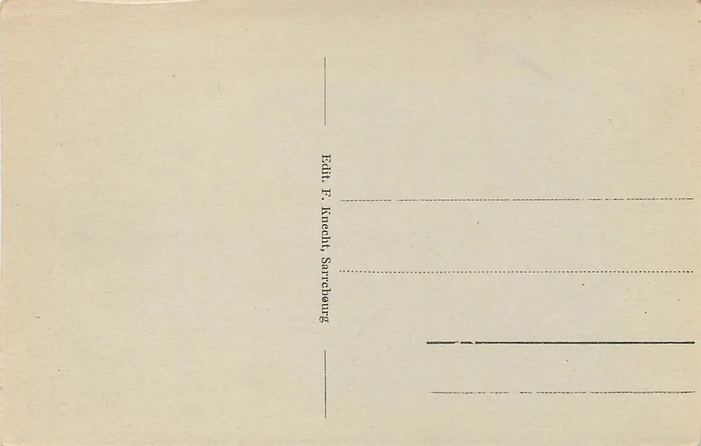 Lutzelbourg-Phalsbourg - Felsen genannt « Le Nez de Napoléon » — Verlag R. Knecht, Sarrebourg, n° 150 - Rückseite