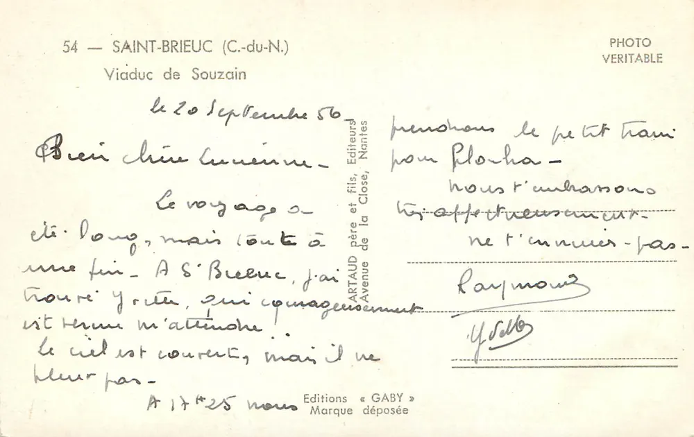 Viaducto de Souzain — Saint-Brieuc (C.-du-N.) — Ediciones Gaby - Reverso