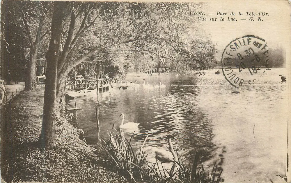 LYON — Parc de la Tête-d'Or. Vue sur le Lac — G. N. - Recto