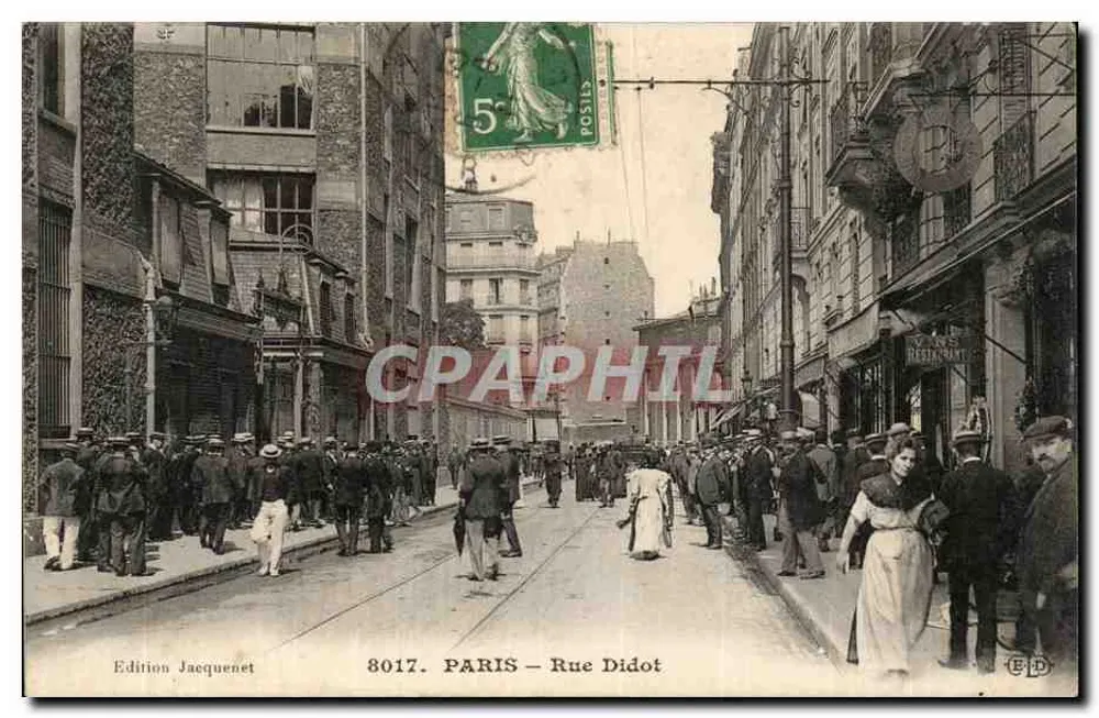 PARIS — Rue Didot — Edition Jacqueuenet n° 8017 - Vorderseite