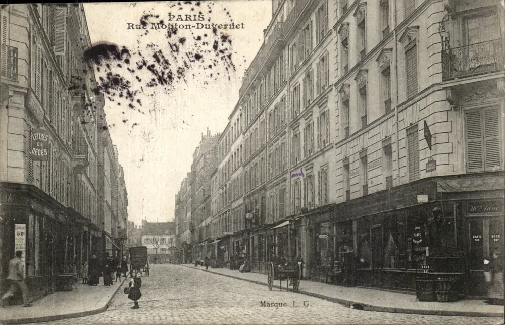 Paris — Rue Monton-Duvernnet — Marca L.G. - Frente