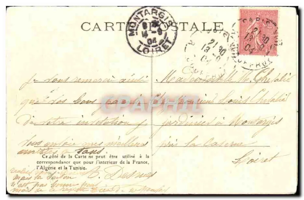 Paris — Levard e Porta Saint-Denis — M. Ficur - Verso