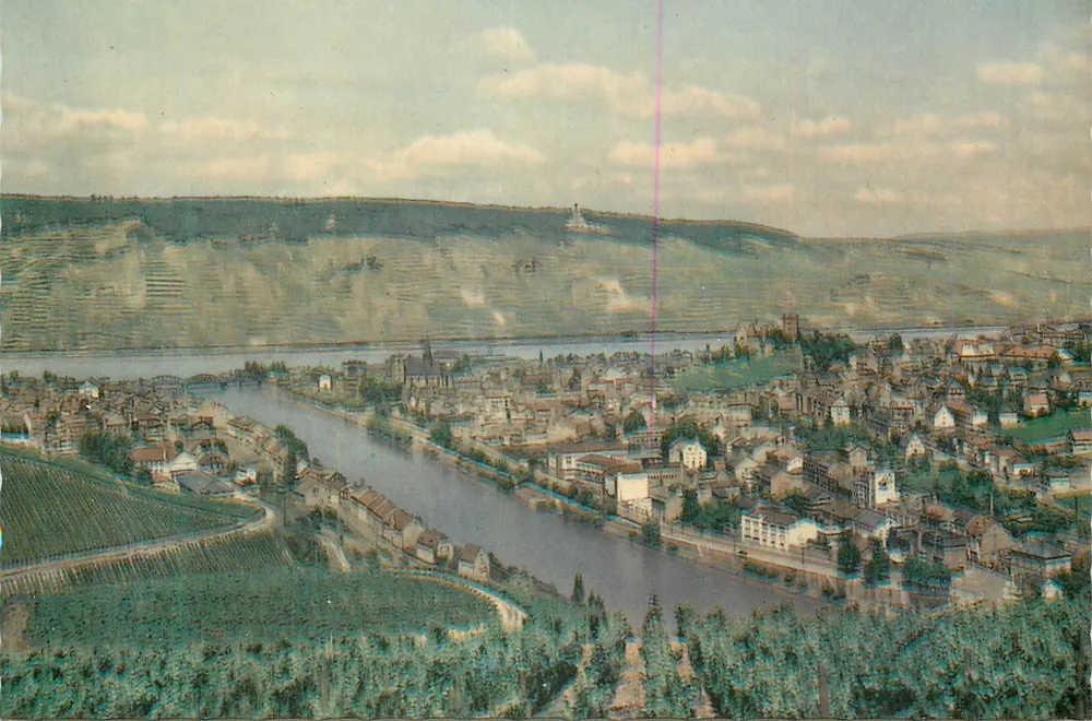 Bingen am Rhein — Desembocadura do rio Nahe — Hans Hartz, Rh 5806 - Frente