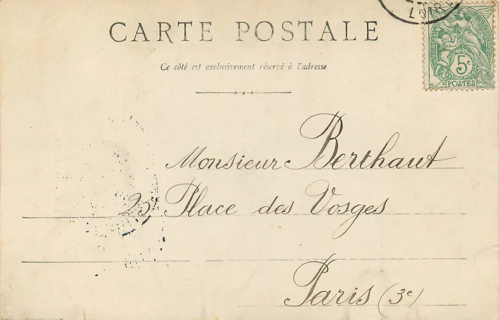 O Campanário — Orléans — editor Berthou - Verso