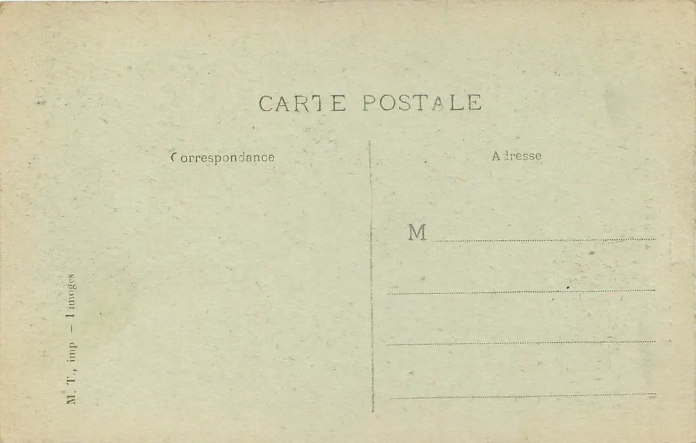 Os Pirineus — Estrada de Pierrefitte a Cauterets — M.T. imp. Images - Verso