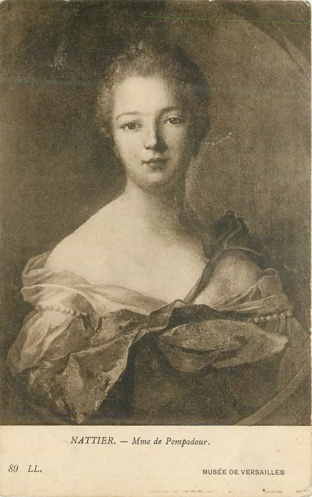 Sra. de Pompadour — Retrato por Nattier — Museu de Versailles - Frente