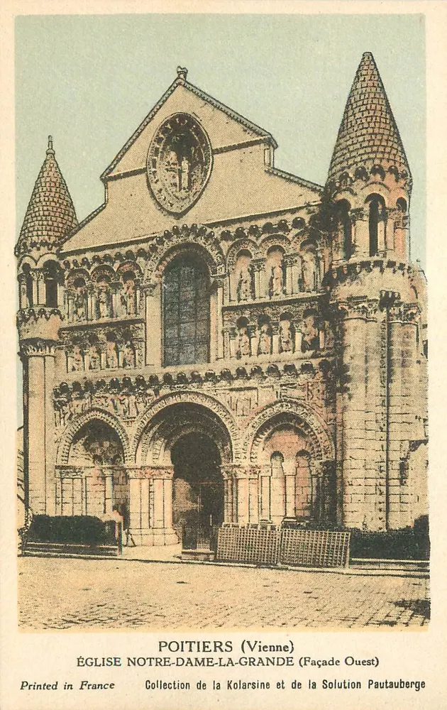 Poitiers (Vienne) — Kirche Notre-Dame-la-Grande (Westfassade) — Sammlung Kolarsine und Solution Pautaubege - Vorderseite