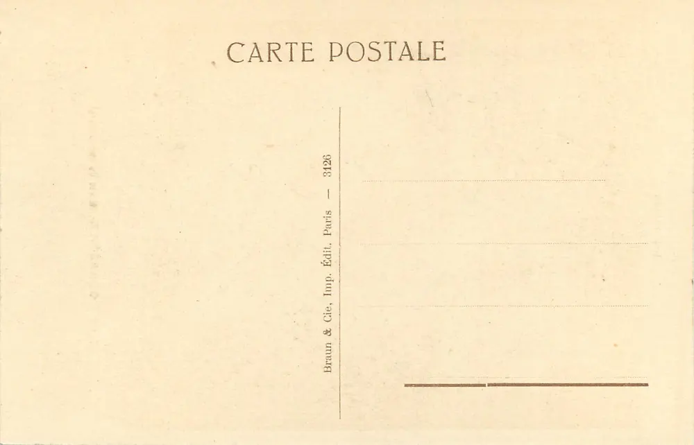 Saint-Sébastien — pintura de J.-J. Henner — Museu do Luxembourg — edição Braun & Cie, Paris - Verso