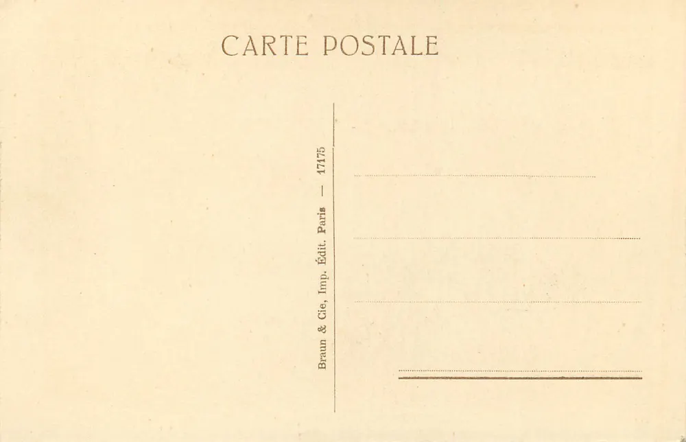 Le Christ et les saintes femmes — reproduction d'une peinture de J.-J. Henner — édition Braun & Cie, Paris - Verso
