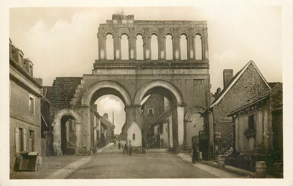 Porte Romaine d'Arroux — Autun — Correspondência manuscrita - Frente