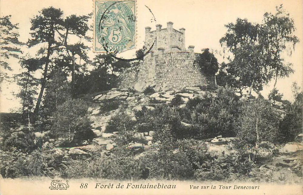 Forêt de Fontainebleau — Ansicht der Turm Denecourt — unbekannter Verlag, Nr. 88 - Vorderseite