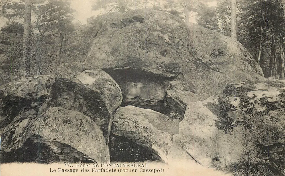 Der Passage der Farfadets (Felsen Cassepot) — Forêt de Fontainebleau — n° 177 - Vorderseite