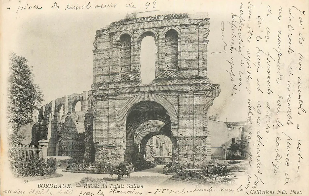 Bordeaux — Ruines du Palais Gallien — Phot. ND, n°33 - Recto