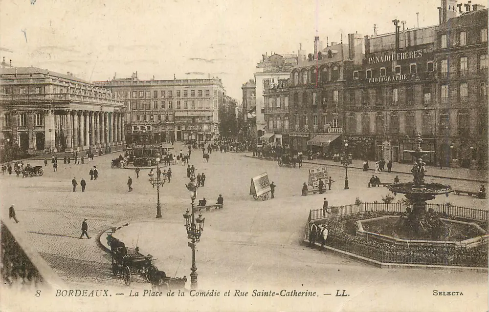Bordeaux — Place de la Comédie und Straße Sainte-Catherine — Selecta - Vorderseite
