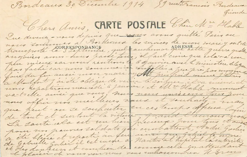 Praça dos Quinconces — Bordeaux — A.H. 9. Editor A.H. 9. - Bordeaux - Verso