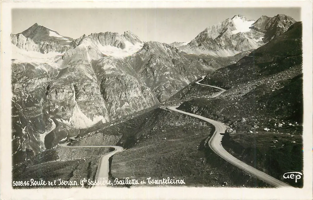 Route de l'Iseran — G. Sassière, Bailletta et Coanteleina — AEP - Recto