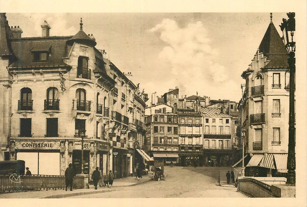 Verdun - Rue Beaurepaire — vista da rua com confeitaria e vestuário — Edição Photo-Verraun - Frente