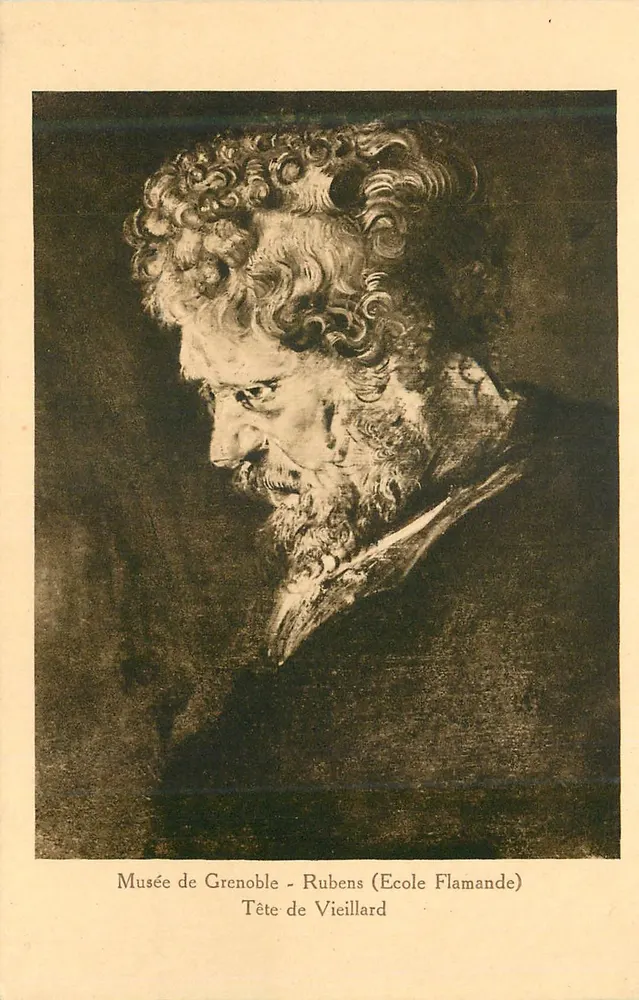 Kopf von Rubens — Schule der Flamen — Museum von Grenoble — Ch. Piccardy - Vorderseite