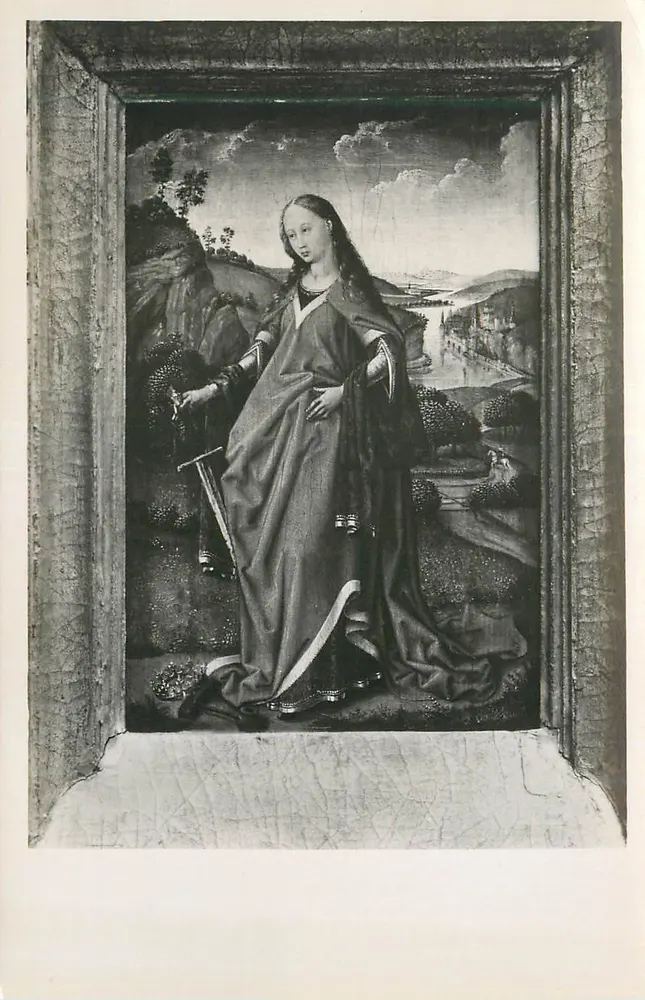 Sainte Catherine — Rogier van der Weyden (±1400-1464) — Kunsthistorisches Museum, Wien - Recto