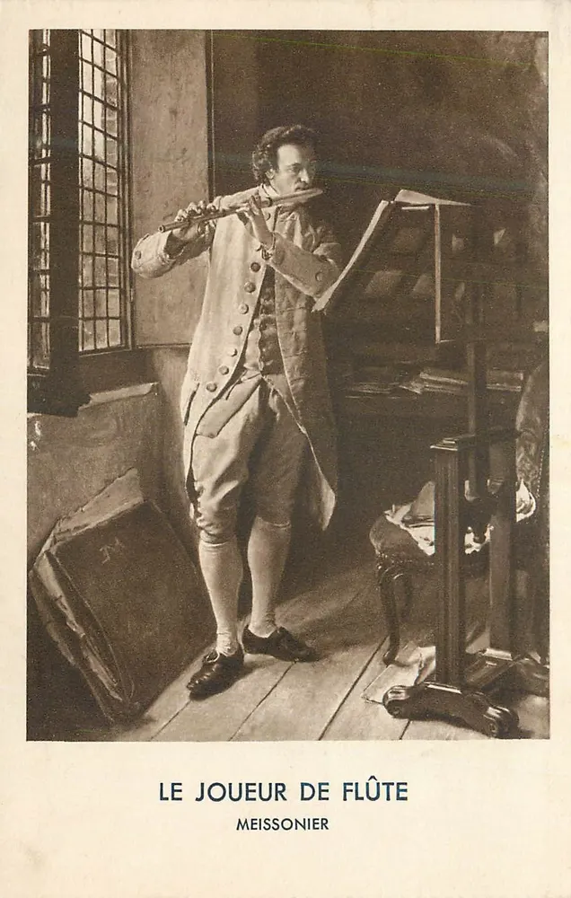 O Flautista — Meissonier — Foto Bulloz - Frente