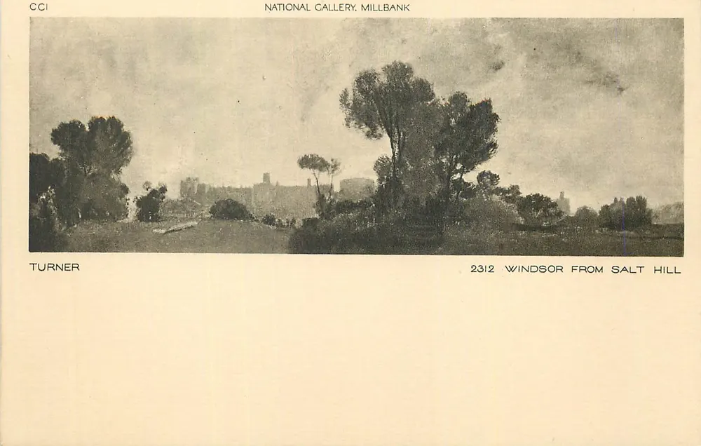 Windsor von Salt Hill — Turner-Malerei — National Gallery, Millbank - Vorderseite