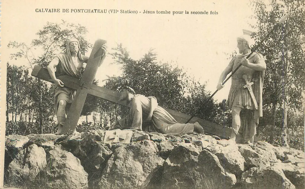 Calvaire de Pontchâteau (VIIe Station) — Jesus fällt zum zweiten Mal — Verleger nicht sichtbar - Vorderseite
