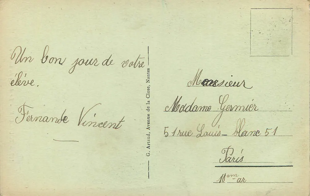 Toulouse — Wieża Kapituły — G. Artaud, n°182 - Rewers