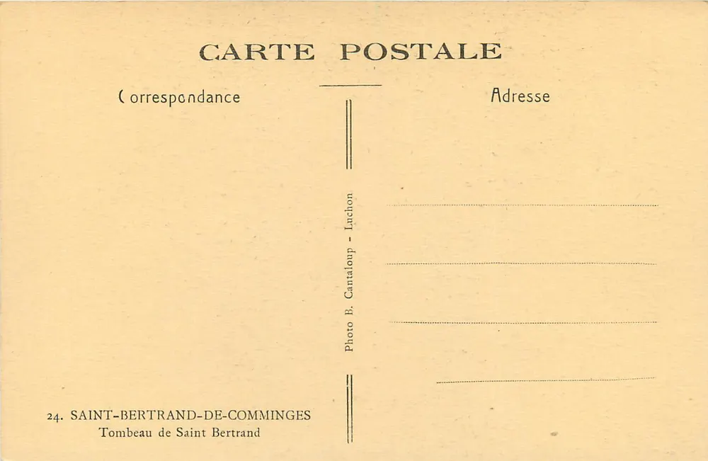 Túmulo de São Bertrand — Saint-Bertrand-de-Comminges — Foto B. Cantaloup - Lucchon - Verso