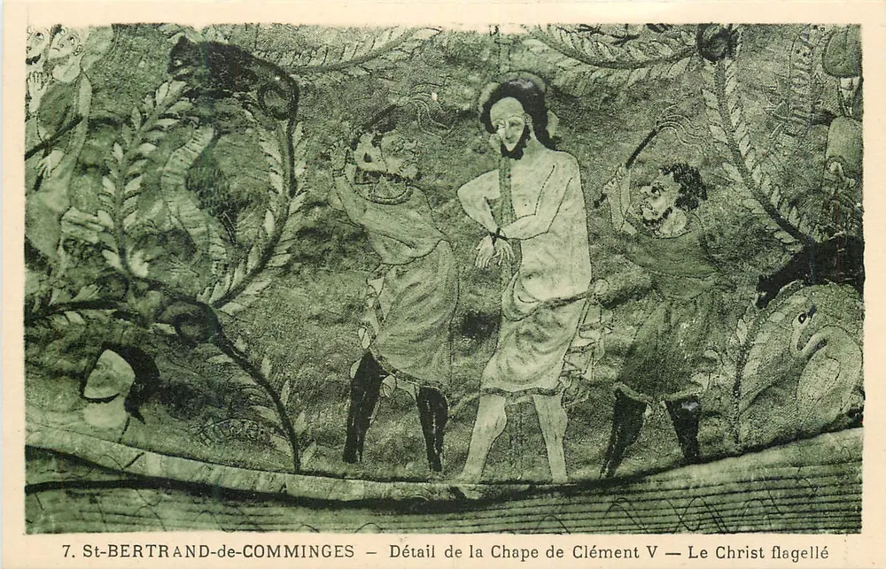 St-Bertrand-de-Comminges — Detail der Kapelle von Clement V — Der gefolterte Christus - Vorderseite