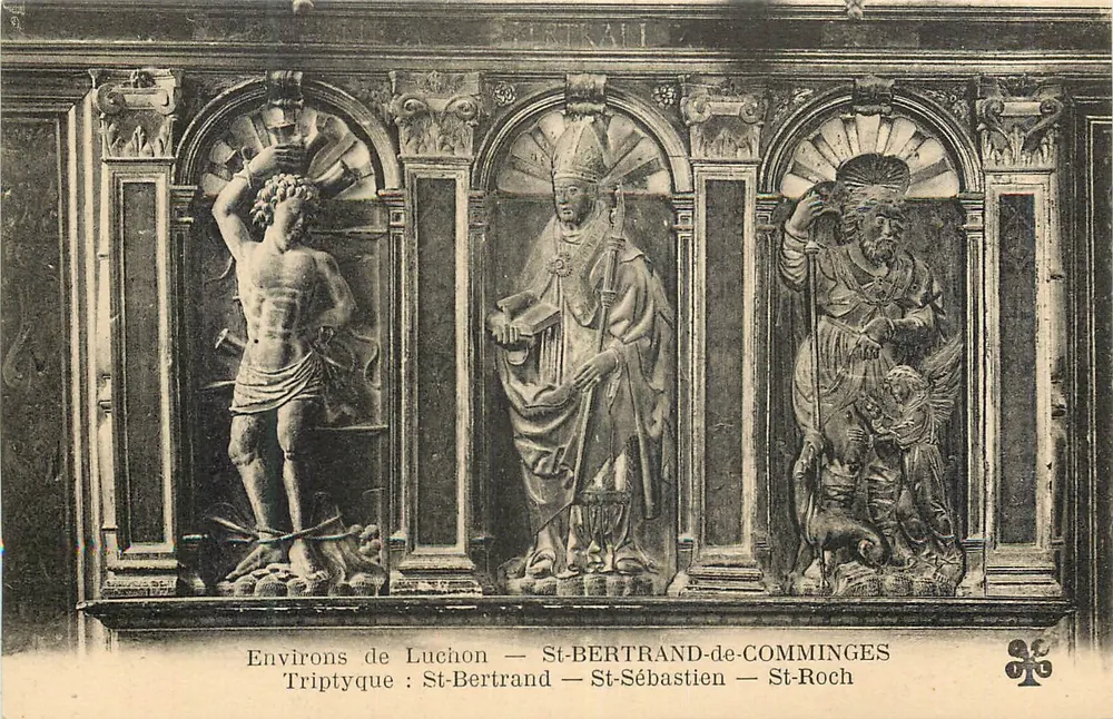 Umgebung von Luchon — Triptychon: St-Bertrand-de-Comminges — St-Sébastien — St-Roch - Vorderseite