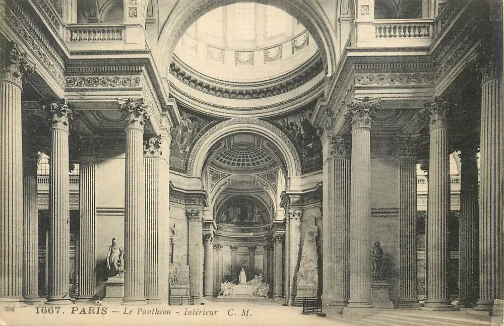 Paris — O Panteão — Interior — C.M. - Frente