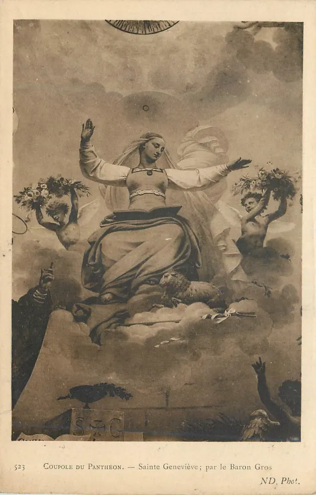 Dach des Panthéons — Sainte Geneviève ; von Baron Gros — ND. Phot. - Vorderseite