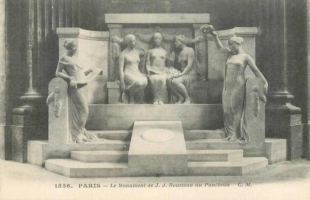 Paris — Le Monument de J. J. Rousseau au Panthéon — C. M. 1556 - Recto