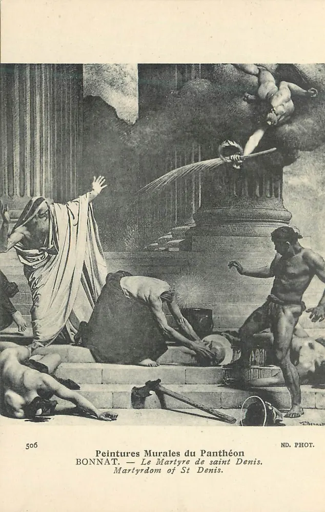 Das Martyrium des hl. Denis — Wandmalereien des Panthéons — Bonnat, n° 506 - Vorderseite