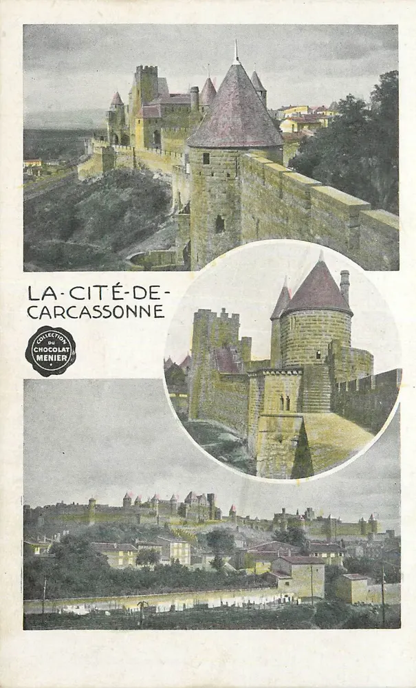 A Cidade de Carcassonne — Coleção do Chocolate Menier - Frente