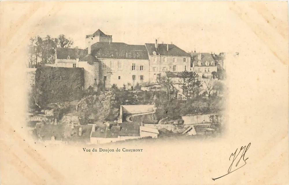Vue do Donjon de Chaumont — 1895 — J.H. (editor ?) - Frente