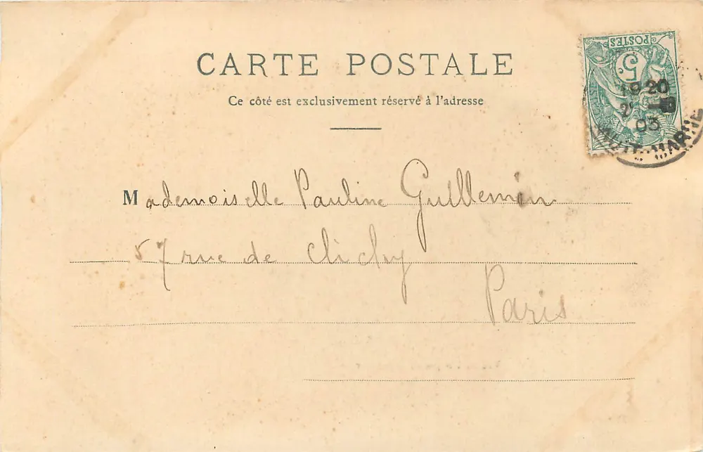 Vue do Donjon de Chaumont — 1895 — J.H. (editor ?) - Verso