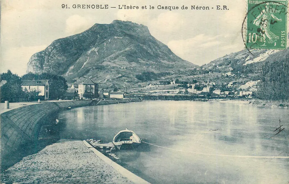 Grenoble — Rzeka Isère i Czapka Nerona — E.R. - Awers
