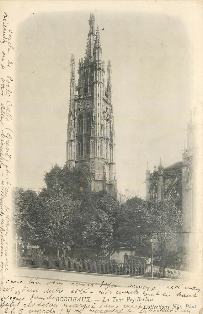 Bordeaux — A Torre Pey-Berland — Coleções ND. Fot. - Frente
