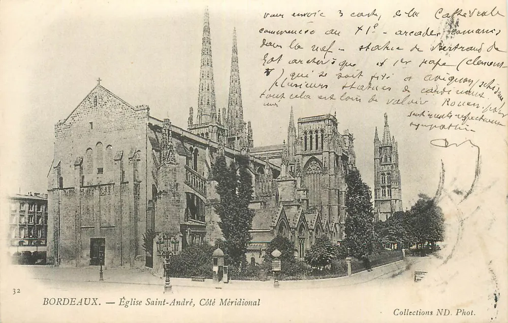 Bordeaux — Chiesa di San Andrea, Lato Meridionale — Collezioni ND. Fot. - Recto
