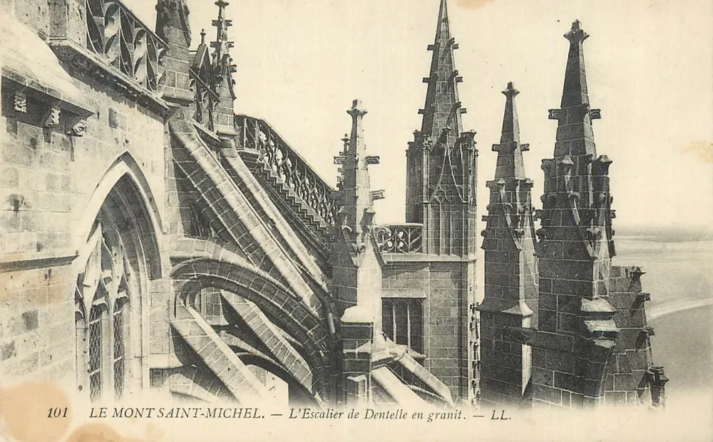 Mont-Saint-Michel — Die Granit-Lace-Treppe — LL. — Nr. 101 - Vorderseite