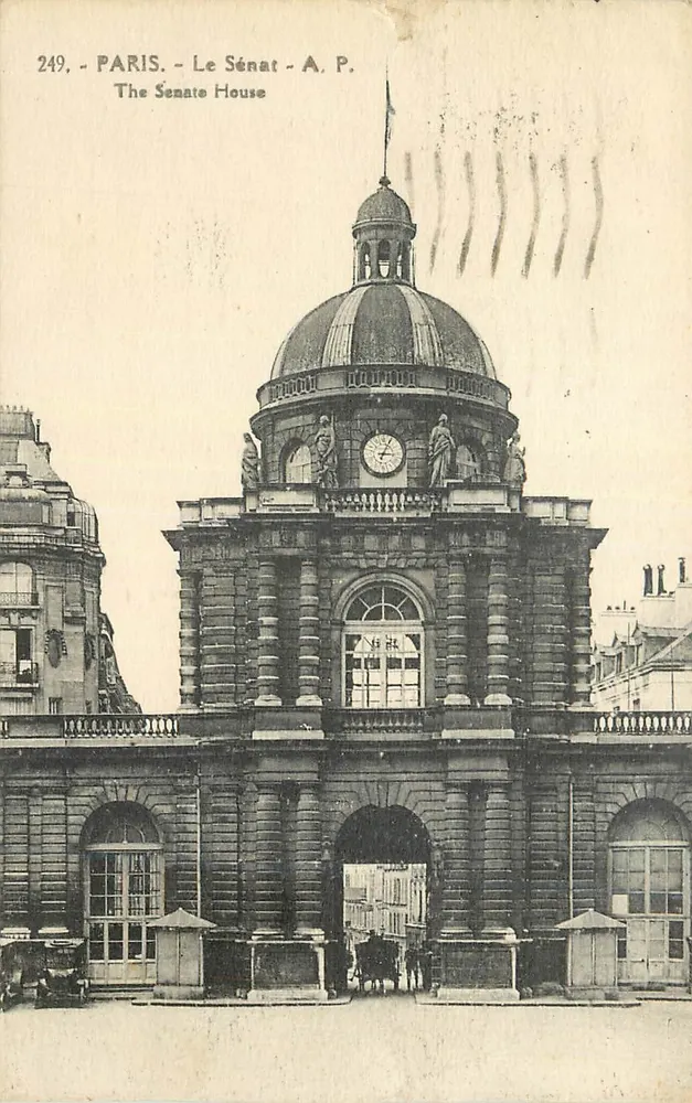 Paris - O Senado - A.P. - The Senate House - Frente