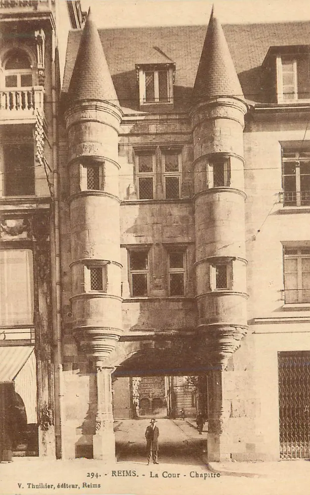 Reims - A Corte - Capítulo — V. Thuillier, editor, Reims, n° 294 - Frente