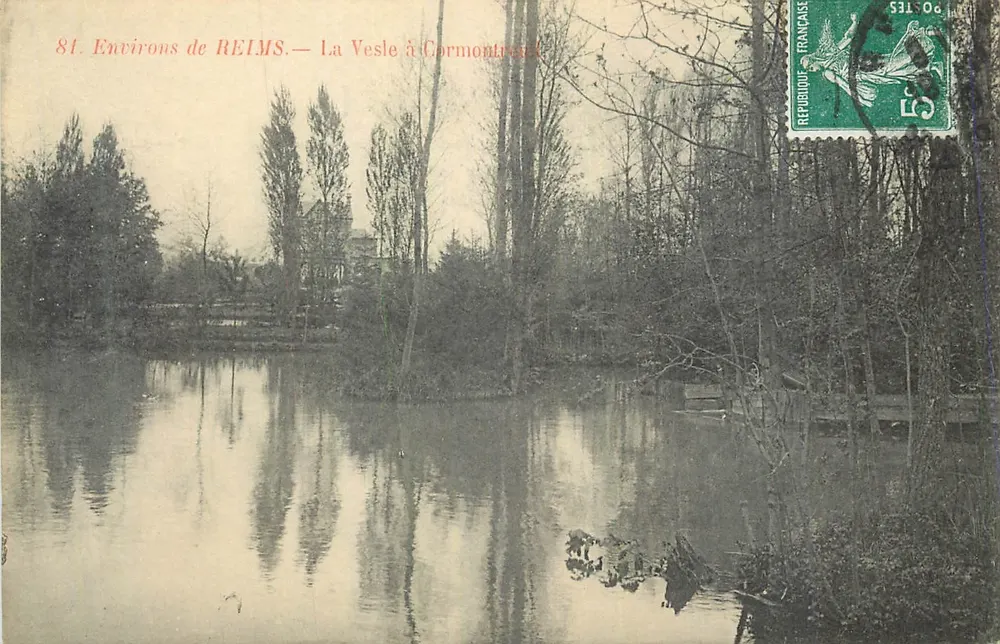 Ao redor de REIMS — A Vesle em Cormontreuil — Editor não visível, n° de série 81 - Frente