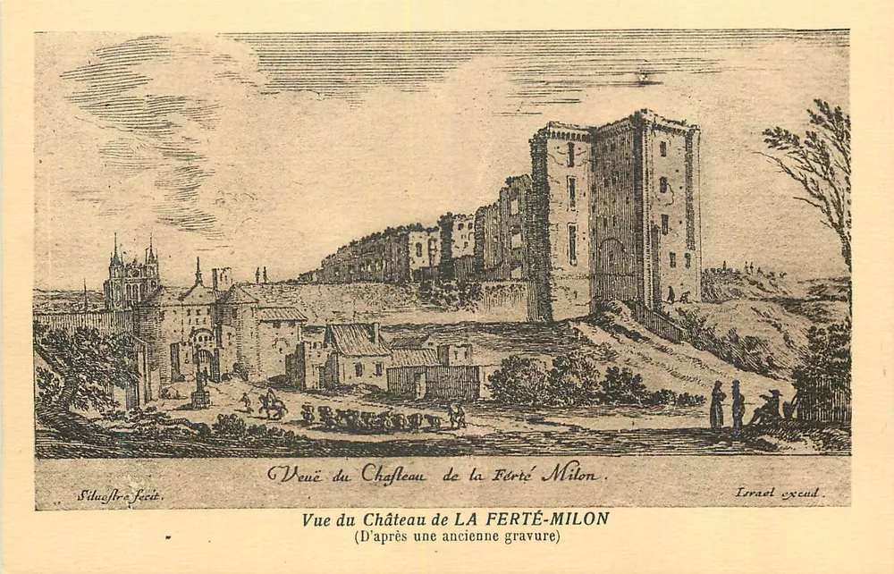 View of the Castle of LA FERTÉ-MILON — After an old engraving — J. Lanier, La Ferté-Milon - Front