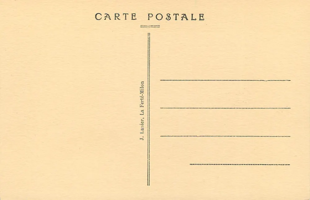 View of the Castle of LA FERTÉ-MILON — After an old engraving — J. Lanier, La Ferté-Milon - Back