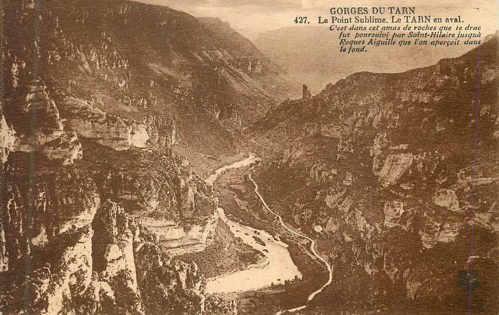 Gorges do Tarn — O Ponto Sublime a jusante — n° 427 - Frente