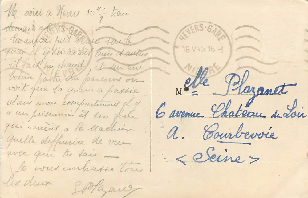 Nevers — Porte du Croux — Coleção Roube, n°80 - Verso