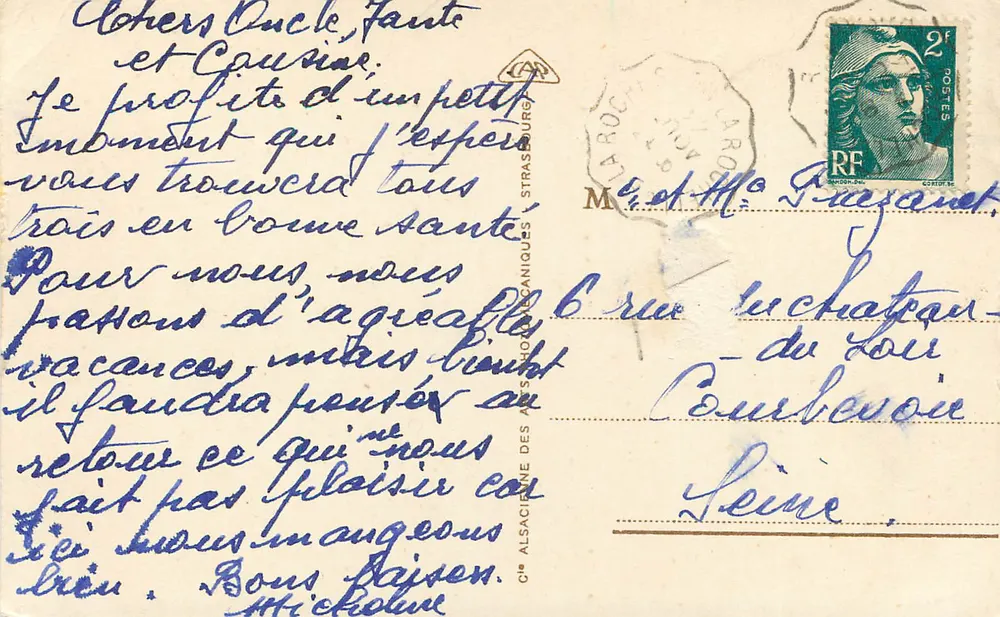 LES SABLES d'OLONNE - Le Remblai et la Plage — éditeur ARB, n° 222 - Verso
