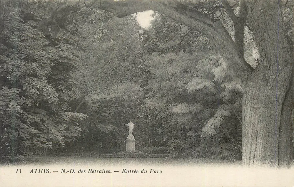 Athies — N.-D. delle Retraites — Ingresso al Parco - Recto